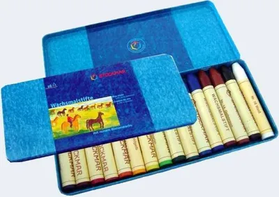 Produktbild von 16 Wachsmalkreiden Stockmar 8cm w-fest Bienenwachs