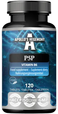 Productafbeelding van Pyridoxal-5-fosfaat - 120 veganistische tabletten - 480 porties