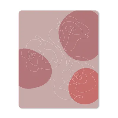 Produktbild von MuchoWow® Mauspad Mousepad Rosen - Rot - Blumen - Abstrakt 30x40 cm - Mousepads - Maus Mat - Pad - Mausunterlage - Mausmatten