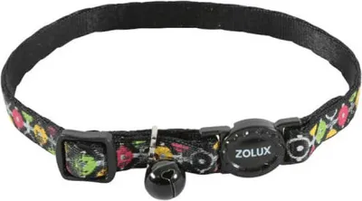 Obrázek produktu pro Obojek pro kočky ZOLUX - Černý nylon - Nastavitelný - 520028NOI