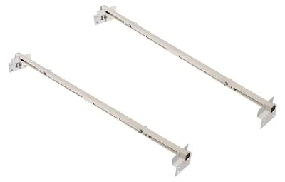 Productafbeelding van Set van 2 onderbouwspoelbakhouders - Verstelbaar 91-130 cm - Zilver