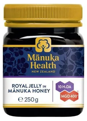 Obrázek produktu pro Manuka Health Mgo 400+ med z manuky a mateří kašička 250 g