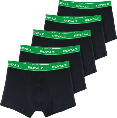 Produktbild von ROYALZ 5er Pack Unterhosen Herren Boxershorts Baumwolle 95%, Elasthan 5% - bequeme Männer Unterwäsche Nahtlos – Trunks im klassischer Schnitt modernen Look