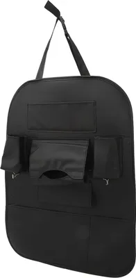 Obrázok produktu pre Taška na organizér na operadlo, 47 x 63,5 cm, Imitácia kože, čierna, na zadné sedadlo auta, taška na drobnosti, úložný priestor na rohože
