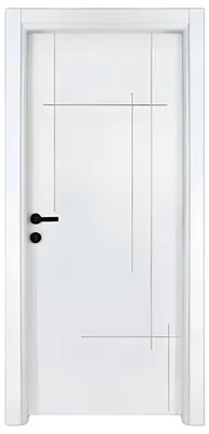 Productafbeelding van Moderne witte binnendeur, design houten deuren, robuuste voordeuren, deur