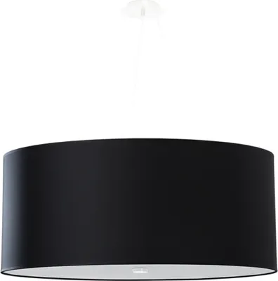 Produktbild von Kronleuchter OTTO 70 schwarz 6xE27 15W Stoff/Glas/Stahl 120x70x70cm Sollux Lighting