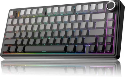 Obrázek produktu pro Mechanická herní klávesnice Compacter s RGB podsvícením, bezdrátové připojení BT5.0/USB-C, konstrukce s těsněním a spínače Reaper – černá