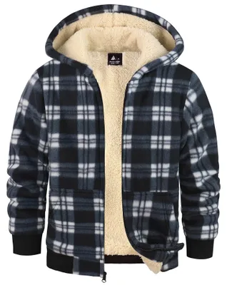 Imagen del producto de Sudadera con forro polar para niños - Cierre completo - Azul - Invierno