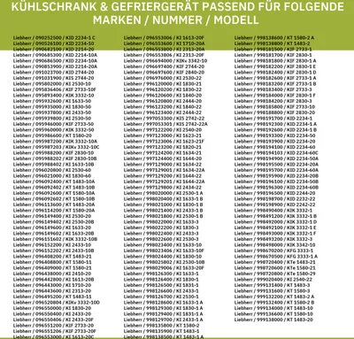 Produktbild von Glasplatte LIEBHERR 9293003 495x300mm mit Leisten für Kühlschrank