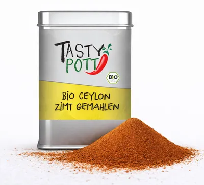 Produktbild von Tasty Pott Ceylon Zimt Pulver - Qualität - 100g Dose