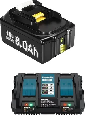Obrázok produktu pre Náhradná batéria, kapacita 8000 mAh, kompatibilita s 18 V, nabíjačka 1X8.0Ah1X6A