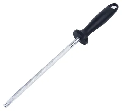 Messerschärfer aus Kohlenstoffstahl, 33 cm, ergonomisch