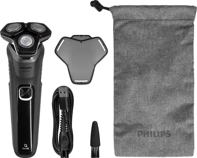 Obrázok produktu pre Philips SHAVER Series 5000 S5887/10, Rotačný holiaci strojček, Šedá, SteelPrecision blades, LED, Nabíjanie, Výkon, SH71
