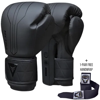 Obrázok produktu pre Boxerské rukavice 16 oz, pre kickbox, čierna, pre mužov a ženy
