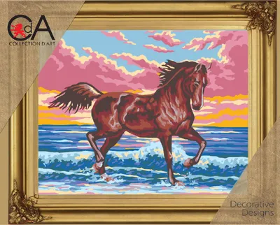Image de Kit de broderie au point de croix CDA « Cheval », 22 x 30 cm