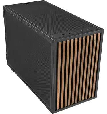 Zdjęcie produktu dla Lian Li B4-mATX Wood, Mini Tower, PC, Czarny, Drewno, micro ATX, Mini-ITX, Stal, Orzech włoski, Wełna, Gaming