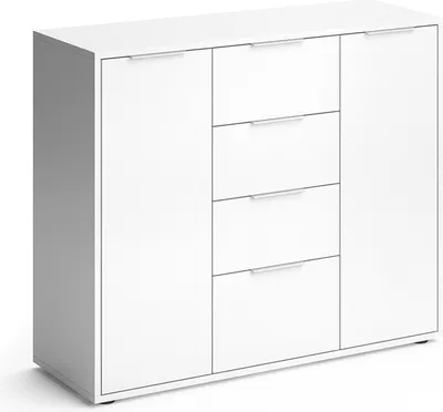 Produktbild von Vicco Kommode Leon, 100 x 84 cm, Weiß