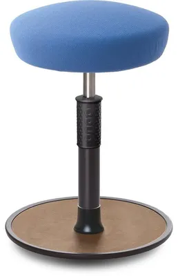 Produktbild von Sitz- Stehhocker Free Regular Hutsitz Gestrick Hellblau schwarz /Natur.