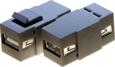 Produktbild von Lyndahl LKK0140SW  Keystone USB 2.0 AF/AF Schwarz
