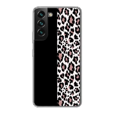 Produktbild von MuchoWow® Handyhülle Schutzhülle Hülle für Samsung Galaxy S22 Tiermuster - Panther - Rosa Silikon Softcase Handy Hülle - Mobiltelefonhülle