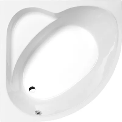 Produktbild von SIRIUS Eckwanne - SET 130x130x45cm mit Schürze und Rahmengestell