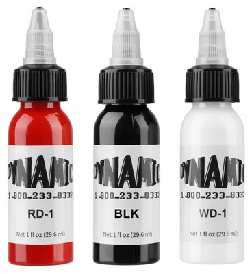 Obrázok produktu pre Sada atramentov na tetovanie - 3 fľaše po 30 ml