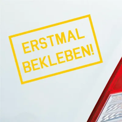 Produktbild von Auto Aufkleber Reingeguckt! Verarscht Prank Lustig 16x10 cm Gelb Sticker Heckscheibenaufkleber