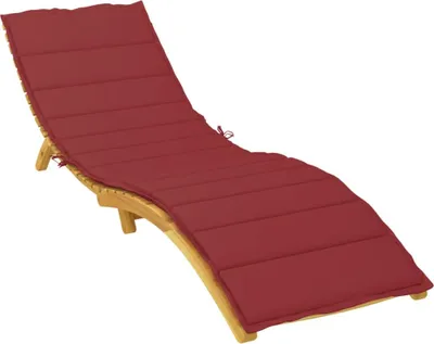 Produktbild von vidaXL Sonnenliegen-Auflage Weinrot 200x50x3 cm Oxford-Gewebe