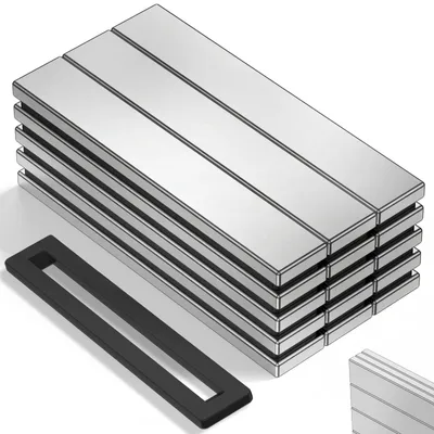 Neodym-Stabmagnete N52, 15 Stück, 60x10x3 mm, extra stark