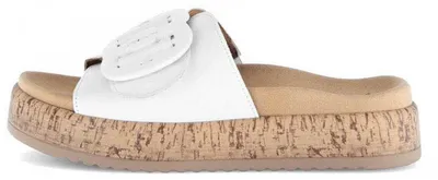 Produktbild von Gabor nappa/knautschlack Pantolette weiß in Gr. 38