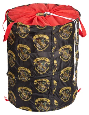 Produktbild von Harry Potter Aufbewahrungskorb mit Zugband - Hogwarts Faltbar für Kinder POP-UP Kinderzimmer Wäschekorb Schwarz 50 x 38 cm