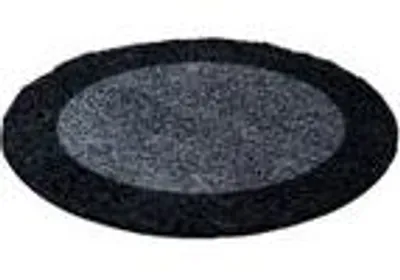 Produktbild von Teppich Wohnzimmer Hochflor Modern Design Langflor Shaggy Modern Flauschig, Größe: 160 cm Rund, Farbe: Anthrazit