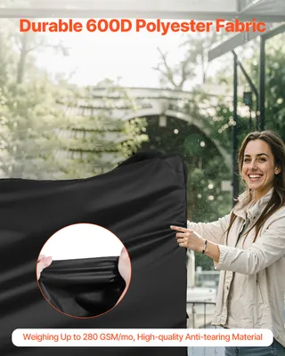 Produktbild von Grillabdeckung Abdeckhaube Grillhaube (1499 mm) für Außengrills, wasserdicht & wetterbeständig, strapazierfähiges 600D-Polyester, einfaches An- und Ausziehen, mit sicheren Schnallen
