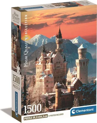Image de CLE puzzle 1500 Compact Neuschwanstein 31716