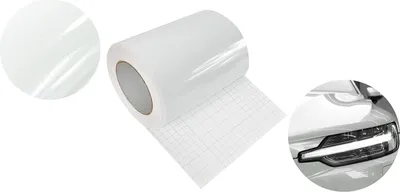 Produktbild von Autofolie Glanz 20x50 cm - Weiß Glanz - Klebefolie Auto mit Luftkanal-Kleber und UV-Schutz - Selbstklebend Folie für Innen und Außen - Auto Folierung für Tuning - Einstiegsleisten Schutz
