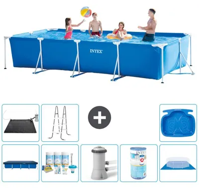 Productafbeelding van Rechthoekig zwembad - 450x220x84 cm - 9-delig - Model S30295