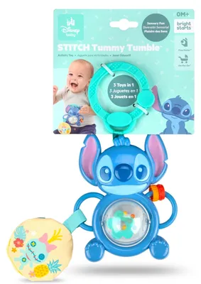 Produktbild von Bright Starts Disney Baby Stitch Tummy Tumble Aktivitätsspielzeug, Unisex-Drehsp