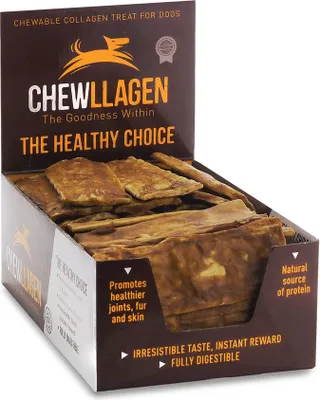 Imagen del producto de Snacks para perros Chewllagen, sabor a carne de res, 50 unidades