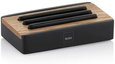 Produktbild von KELA Seifenschale Cube Polyresin schwarz KL-23686