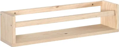 Produktbild von Astigarraga Kit Line Gewürzregal Küchenregal Wandregal Holzregal Regal mit Holzstrebe,Breite:60cm