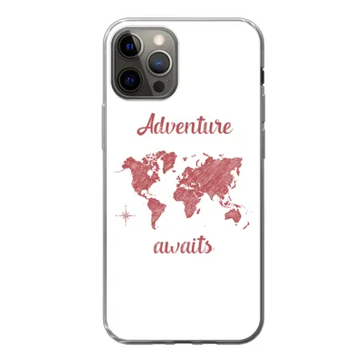 Produktbild von MuchoWow® Handyhülle Schutzhülle Hülle für iPhone 13 Pro Karte - Sprichwörter - Rosa Silikon Softcase Handy Hülle - Handy-Tasche