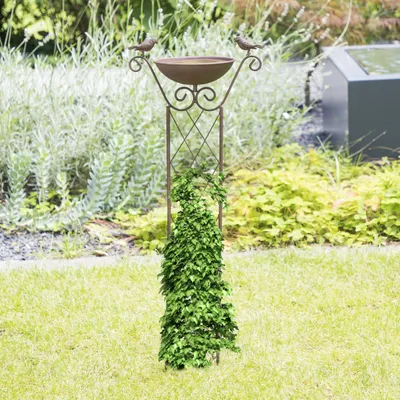 Produktbild von HI Vogelfutterspender mit Ranklfe Braun