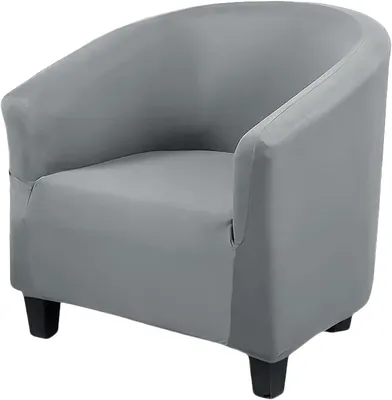Produktbild von Cocktailstuhlabdeckung, 2 in 1 mit Kissenbezug, Stretch Velours, für Wohnzimmer