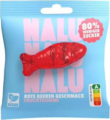 Produktbild von NALU Rote Beeren Fisch vegan 50g
