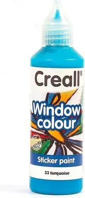 Produktbild von Creall Fensterfarbe Türkis – 80 ml