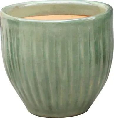 Produktbild von Pflanztopf FloraSelf Ton glasiert Ø 26,5 cm H 25,5 cm grün