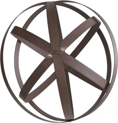 Produktbild von Deko Kugel Metall Rostlook Gartenkugel faltbar Deko Garten Figur Skulptur Statue