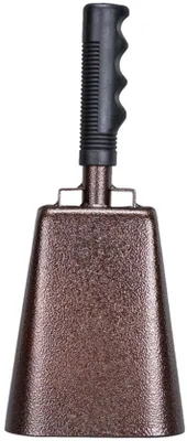 Productafbeelding van Metallische klok van 27,5 cm met handvat, geschikt voor sportevenementen