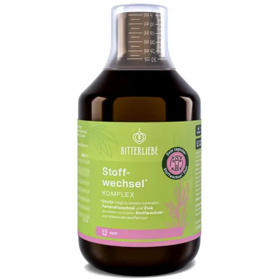 Produktbild von BitterLiebe Stoffwechsel * Shot - Mariendistel Artischocke Löwenzahn und L Carnitin zum Stoffwechsel beschleunigen * - Stoffwechselkur *