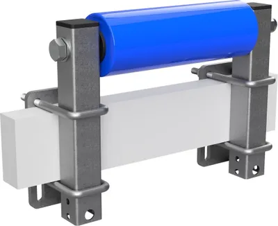 Immagine prodotto di Rullo laterale in poliuretano con supporti rotolo rimorchio per barca zincato SUPROD, B=250, L=250 mm, blu